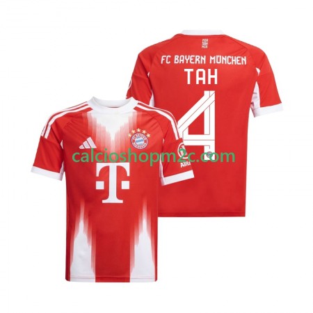 Bayern Monaco Jonathan Tah 4 Maglia Prima 2025/2026 Manica Corta